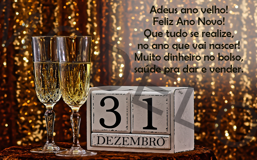 Adeus ano velho!

Feliz Ano Novo!

Que tudo se realize, no ano que vai nascer!

Muito dinheiro no bolso, saúde pra dar e vender.
