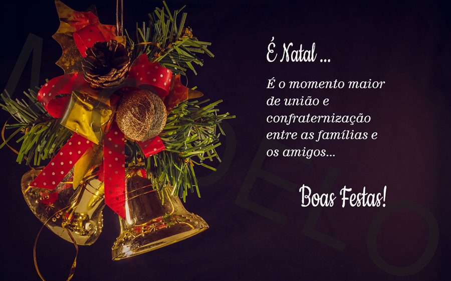 É Natal ...

É o momento maior de união e confraternização entre as famílias e os amigos...

Boas Festas!
